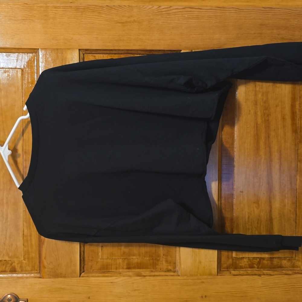 Divided H&M Black Long Sleeve Crop Top XL - Picture 3 of 4
